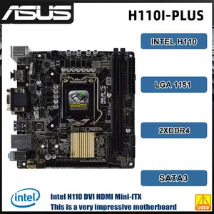 Intel H110 Motherboard ASUS H110I-PLUS D3/MS Mini-ITX Motherboard LGA  1151support 6400 6500 6700 G4400 G3900 6100 cpu Micro ATX - AliExpress 7