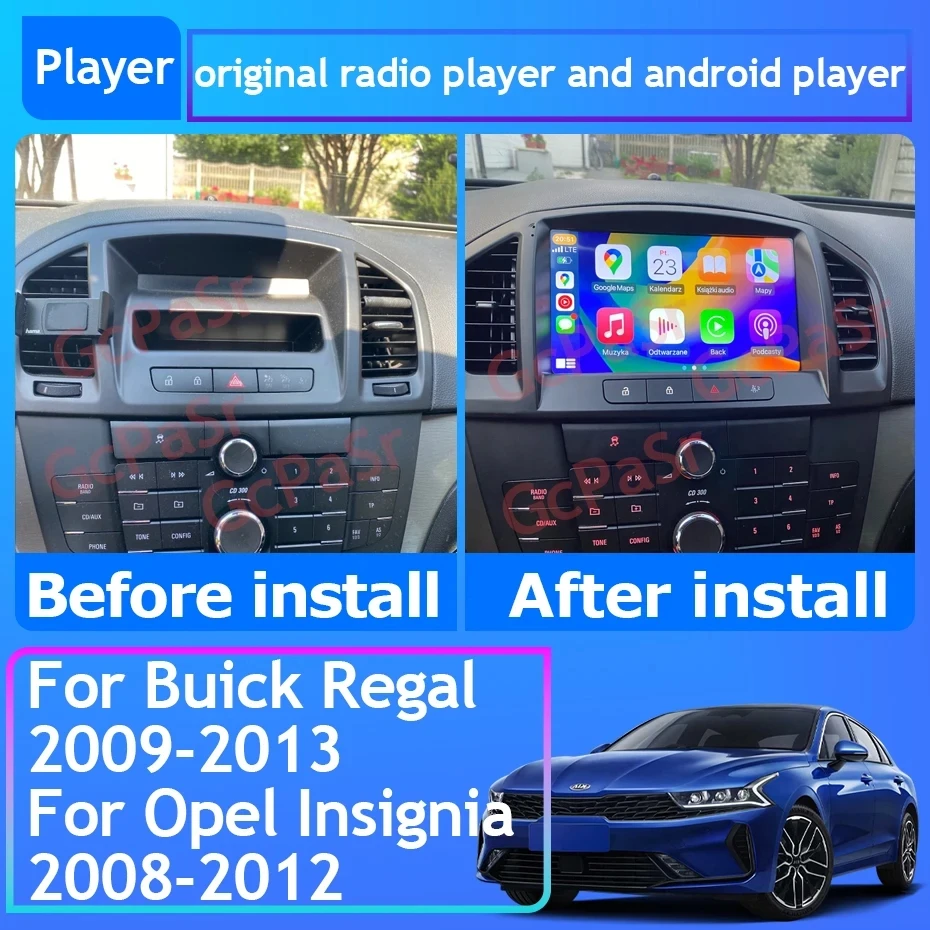 Car Android For Opel Insignia 2008 - 2012 For Buick Regal 2009 - 2013 Auto Radio Stereo Multimedia Player Navigation No 2din DVD