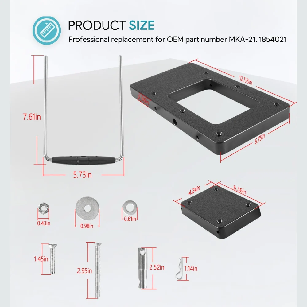 1854021 Composite Quick Release Installer Bracket for Ulterra/Terrova/PowerDrive/PowerDrive V2 / PowerDrive Pontoon/Deckhand 40