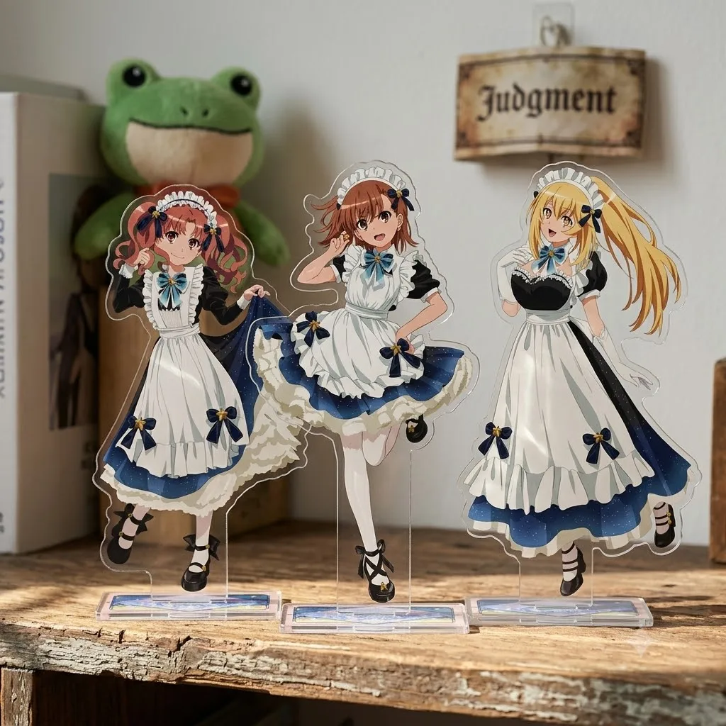 New Anime A Certain Scientific Railgun T Acrylic Stand Transparent Model Figure Cosplay Birthday Desk Decor Plate Gift Keychain
