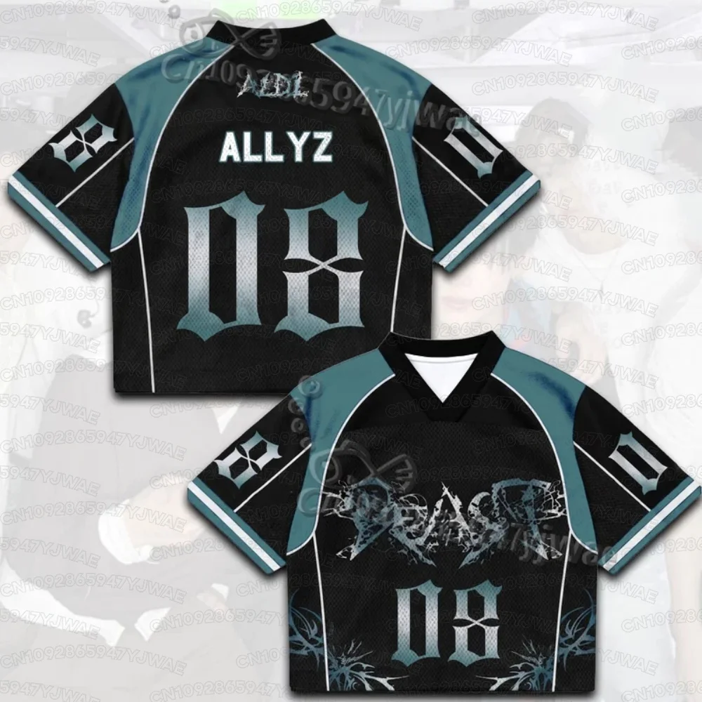 Summer Women's Men's Mixed Mesh ALD1 Beast Album Jersey Special Edition Casual Kpop Fans Gift Short Sleeve T-shirt