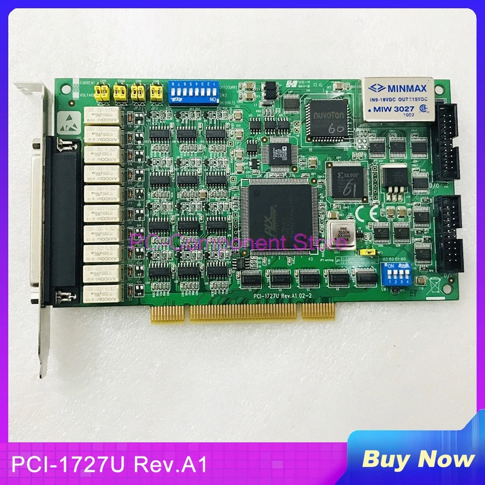 

14 Bit Serial Port 12-Channel Analog Output With Digital IO Card For Advantech PCI-1727U Rev.A1