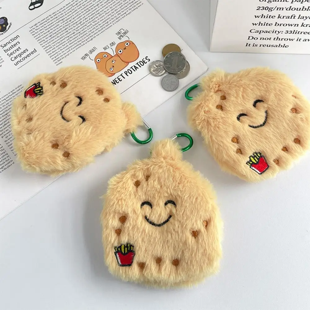 

Clutch Bag Card Pocket Cartoon Coin Purse Capybara Potato Plush Key Chain Pouch Stitch Korean Style Small Items Bag Storage Bag