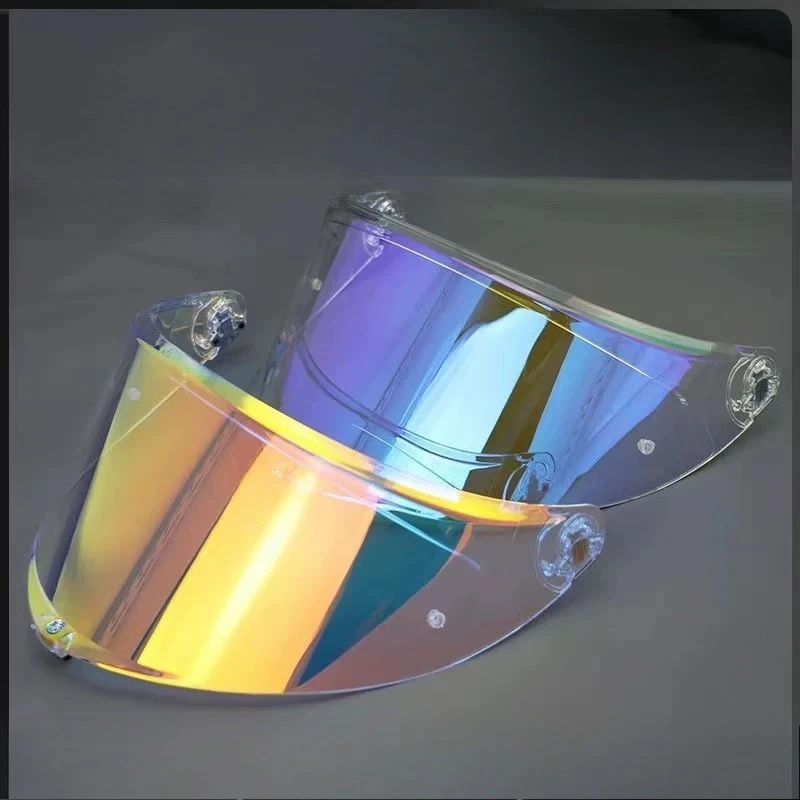 Day & Night Electroplated Helmet Visor Shield, Symphony Red Silver Replacement Lens Compatible with AGV K6 K6S Full Face Helmet