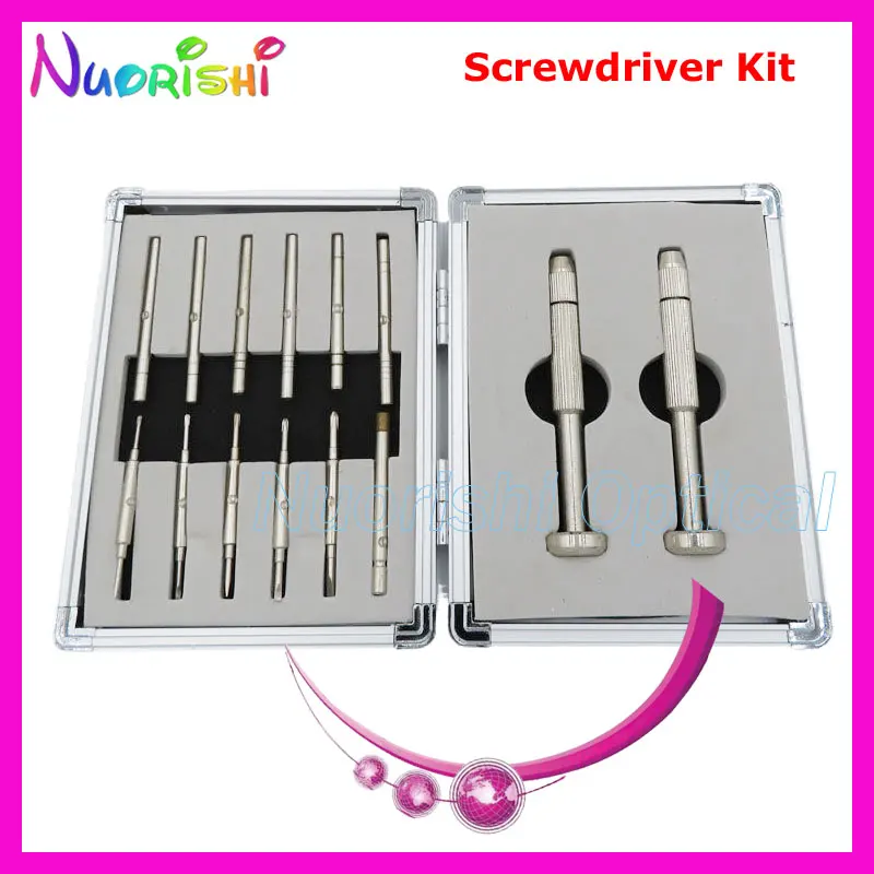 PL731  professional glasses rechangeable blades screwdriver kit set eyewear repairing tool