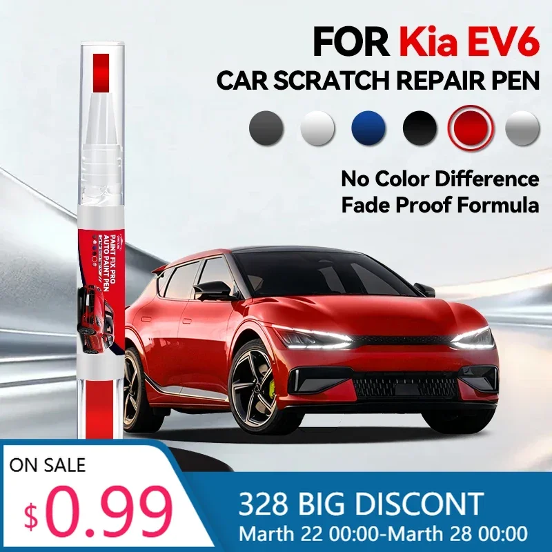 

Горячая новинка: Ручка для ремонта автомобильной краски для KIA EV6 2021-2025 – аксессуары для устранения царапин. Цвета: черный ABP, белый SWP, серый C95, синий.