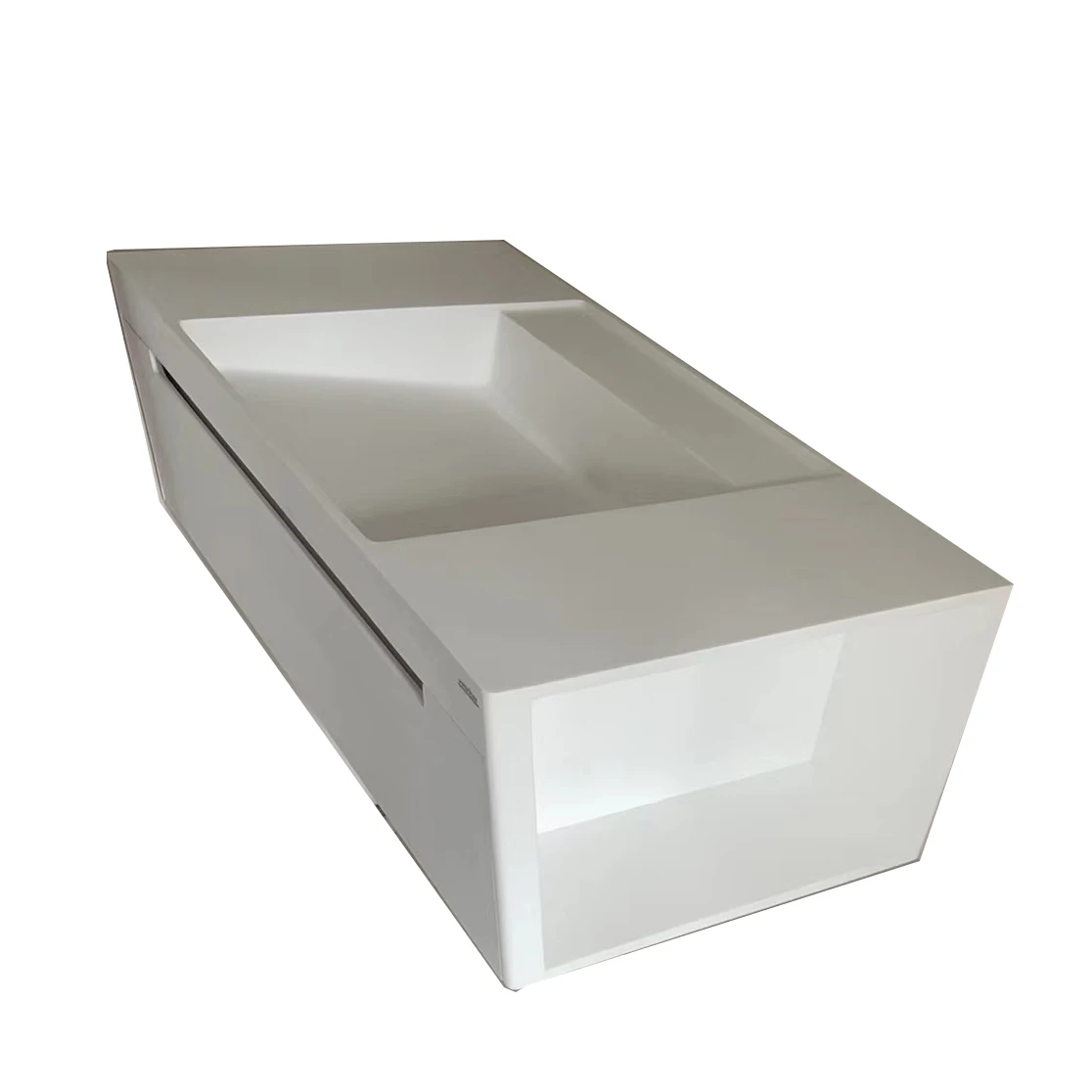 

900mm Tuboom Wall Hung Basin Solid Surface Stone Sink 100% Waterproof Drawer Optional Left Right Opening Cabin RS38946