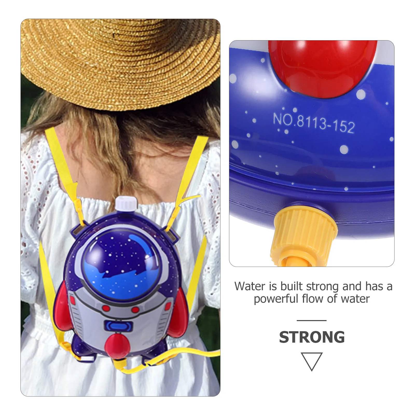 

Summer Children Backpack Water Toy Large Cartoon Pattern Beach Pool Fun Plastic Toys Random