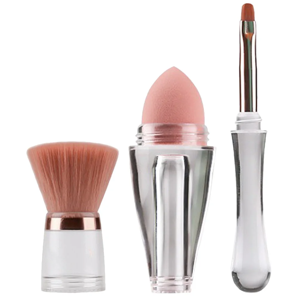 مجموعة فرش مكياج متعددة الأغراض، فرشاة كريم أساس بمقبض صوف كثيف ومحمولة متعددة الأغراض لبودرة الوجه وأحمر الخدود الاحترافية #6