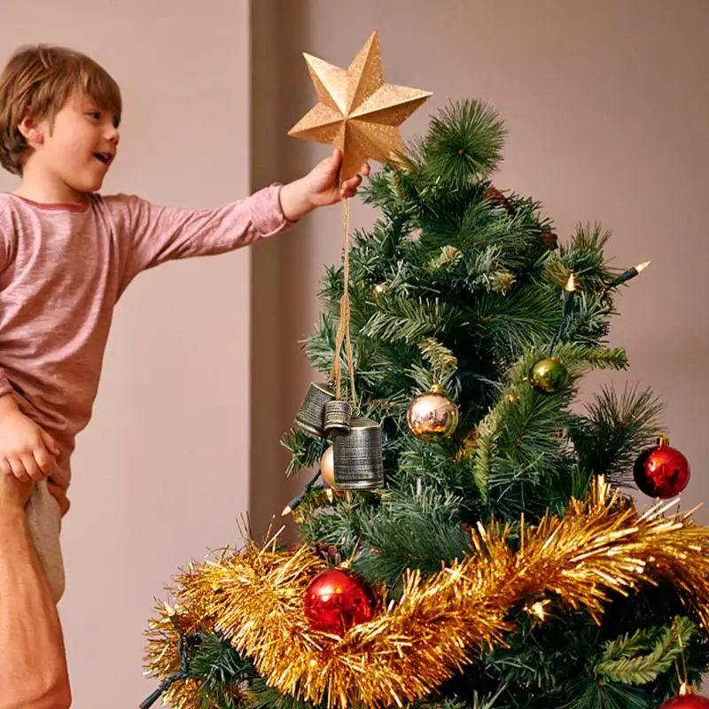 크리스마스 암소 종, 소박한 금속 벨, 빈티지 크리스마스 벨, 선명한 사운드, 앞 문짝 화환, 크리스마스 트리 장식