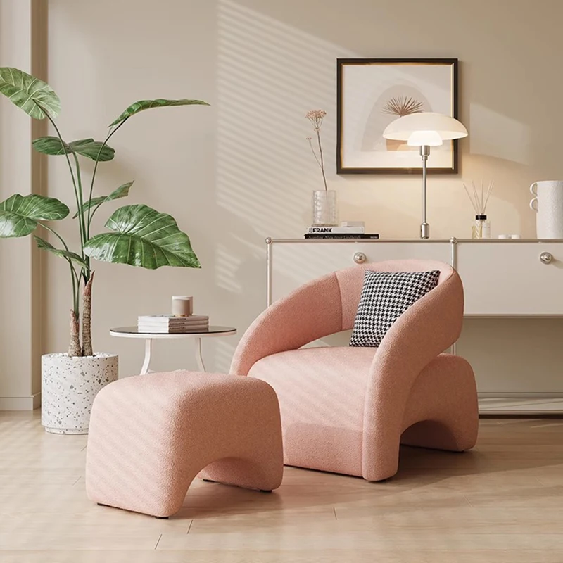 Design Back Rest Chairs Living Room Minimalist Nook Unique Hotel Reading Chair Nordic Armrests Poltrona Luxo Designer Furniture image 2