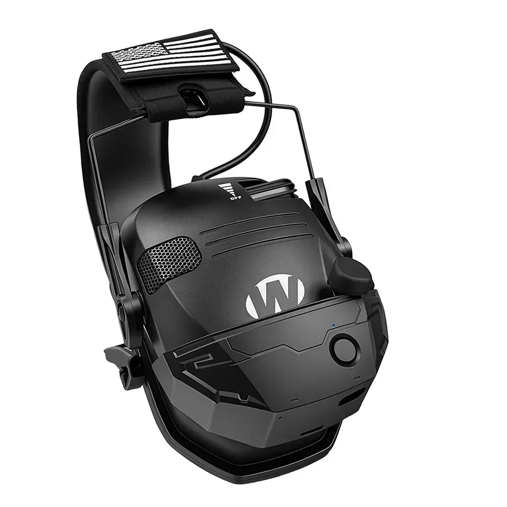 Professionelles Headset mit Geräuschunterdrückung und kabellosem Bluetooth, taktischer aktiver Gehörschutz gegen Lärm beim Schießen. – Detail 15