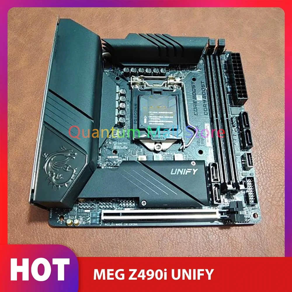 

Z490 Motherboard Mini-ITX LGA1200 M.2 USB 3.2 DDR4 PCI-E 4.0 HDMI MEG Z490i UNIFY