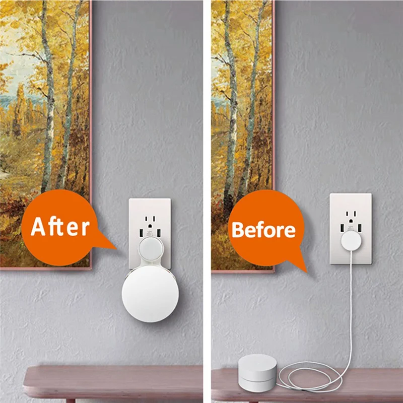 Настенное крепление BAAE для Google Wi-Fi, держатель кронштейна для Wi-Fi для маршрутизатора Google Wi-Fi Простота использования в домашних условиях B Прочный Простота установки