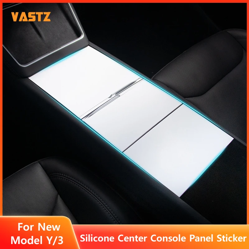 Central Control Panel Silicone Sticker for Tesla Model YL YJuniper 3 Highland 2021-2026 Electrostatic Adsorption Paster Decor