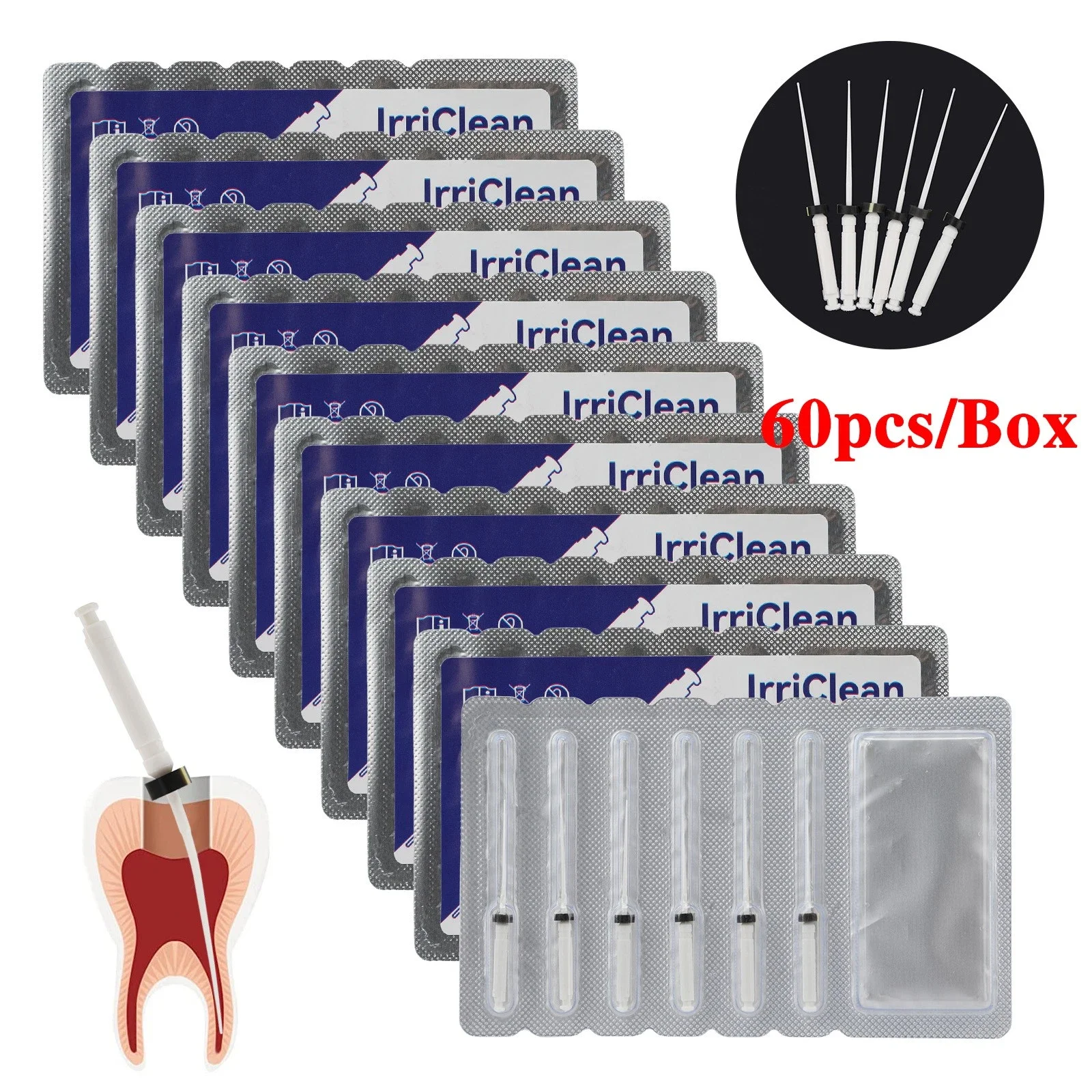 

10Packs Dental Endodontic Finishing Files 21mm Taper Endo Files for Root Canal Cleaning
