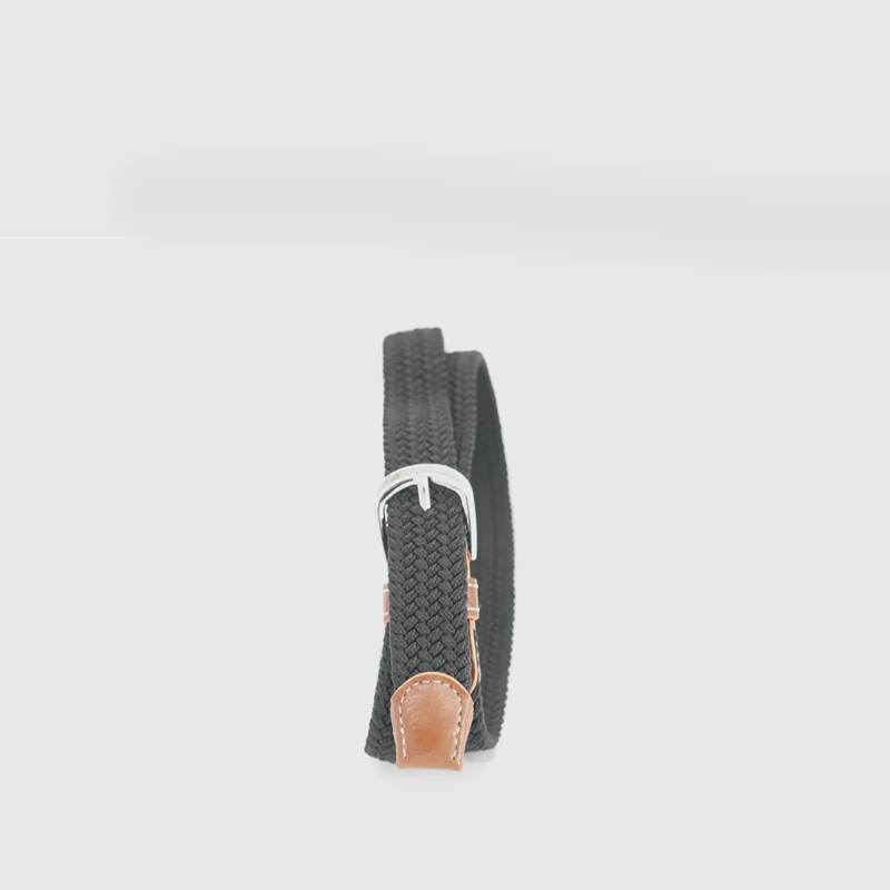 Fashion belt Woven canvas belt needle buckle elastic belt for men and women