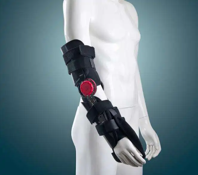 Hinged ROM Elbow Brace Immobilizer Stabilizer Splint Arm Injury Recovery Support After Surge elbow support