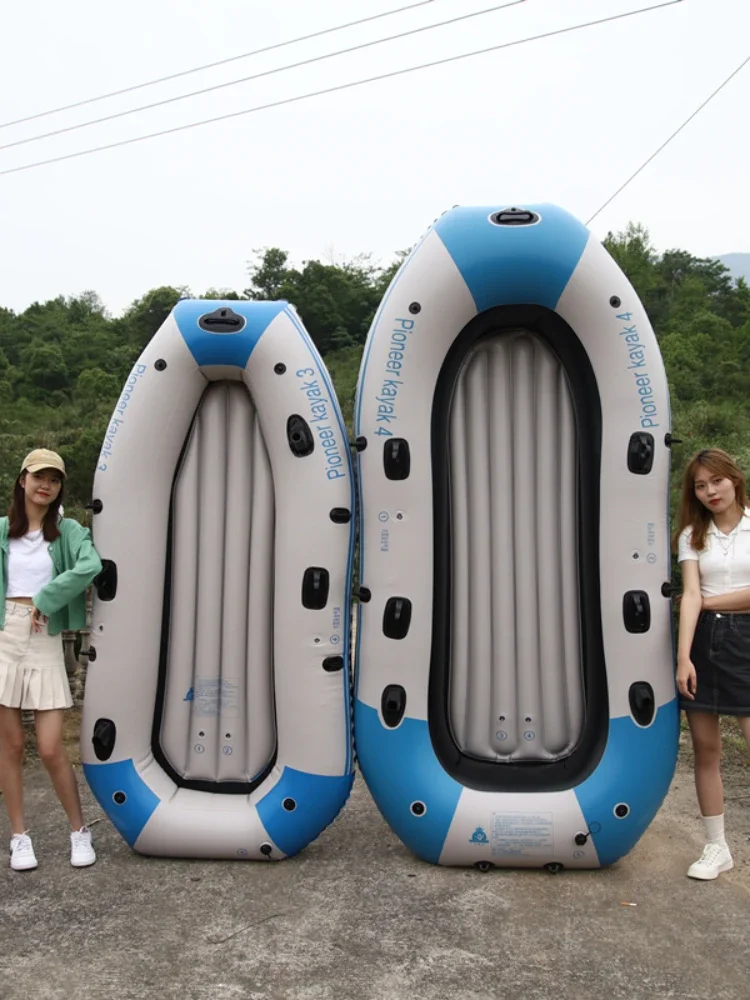 Inflatable Boat Rubber Raft Automatic Inflatable Thickened Fishing Offline Boat Inflatable Boat Wear-Resistant Rafting Kayak