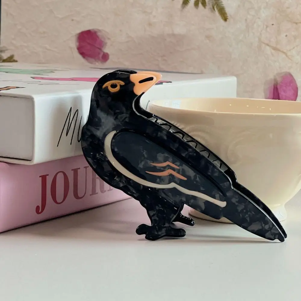 

Creative Cute Acetic Acid Hair Claw Grasp Woodpecker Bird Hair Clip Korean Style Peacock Cartoon Animal Shark Clip Travel
