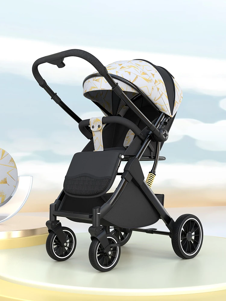 

Baby stroller can sit and lie down two-way ultra-light portable baby stroller easy folding stroller newborn stroller