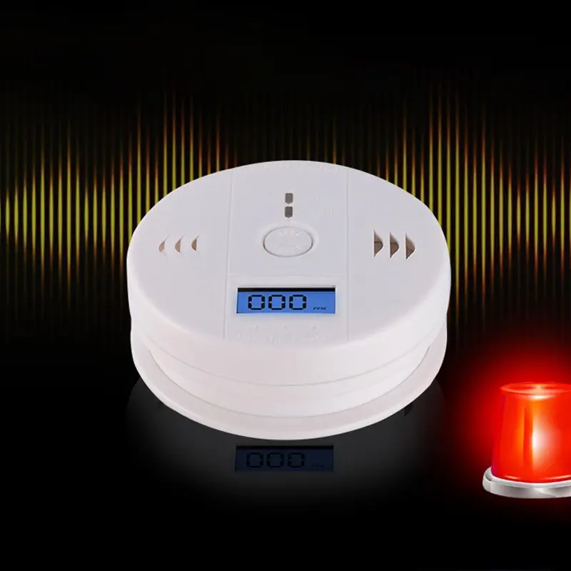 Carbon Monoxide Alarm Co Detector LCD Display Alarm Home Wireless Toxic Gas Leak Detector Fire Sound Alarm