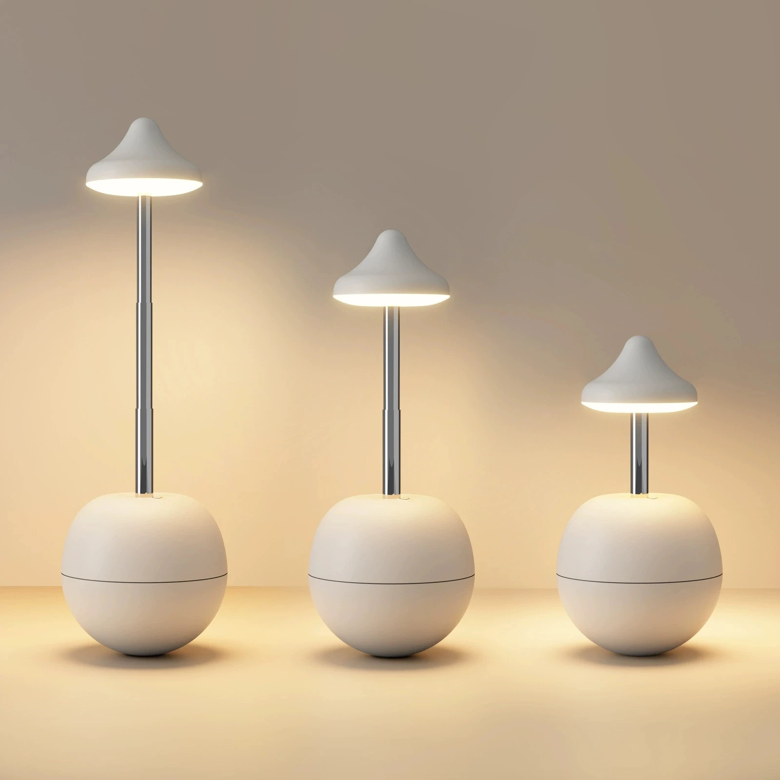 Lampu Malam Mood Tumbler Kreatif USB Isi Ulang dengan Remote Control Lampu Atmosfer RGB untuk Kamar Tidur yang Dapat Disesuaikan Tingginya untuk Rumah.