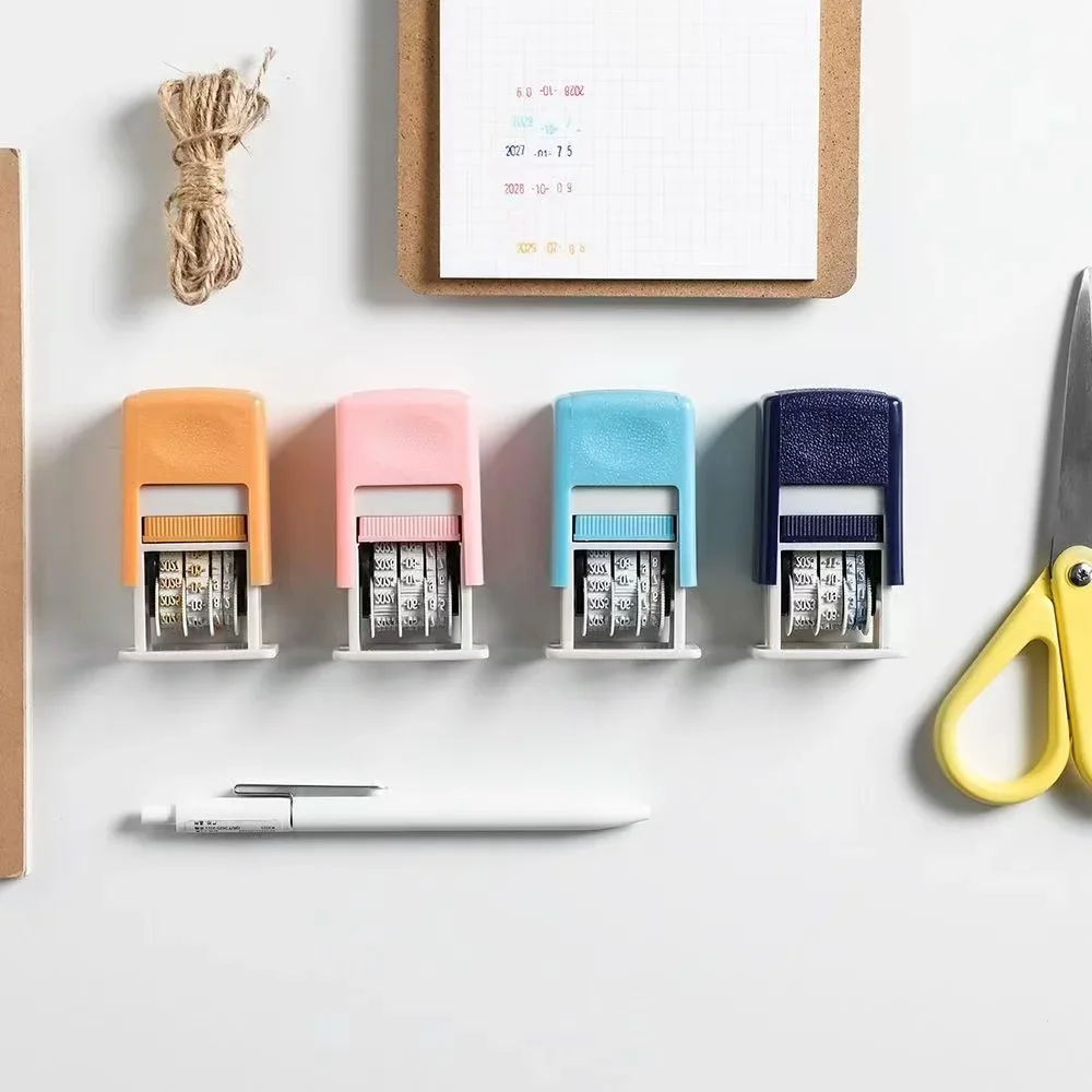 Date Stamps Practical ABS Adjustable Reusable Time Stamp DIY Hand Account Universal Office Supplies