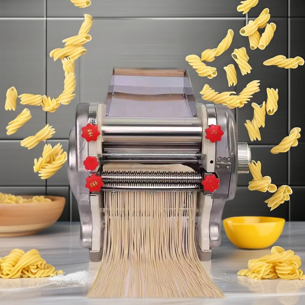 Elektrische verse noedelvervaardigingsmachine Automatisch geproduceerde verse noedelvervaardigingsmachine Cutter Pasta Noodles Maker