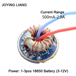 1〜3個のバッテリーを備えた懐中電灯qx9920,ユニバーサル定電流ドライバー,22mm,t6/u2/l2,JYL-7801個の電気回路基板