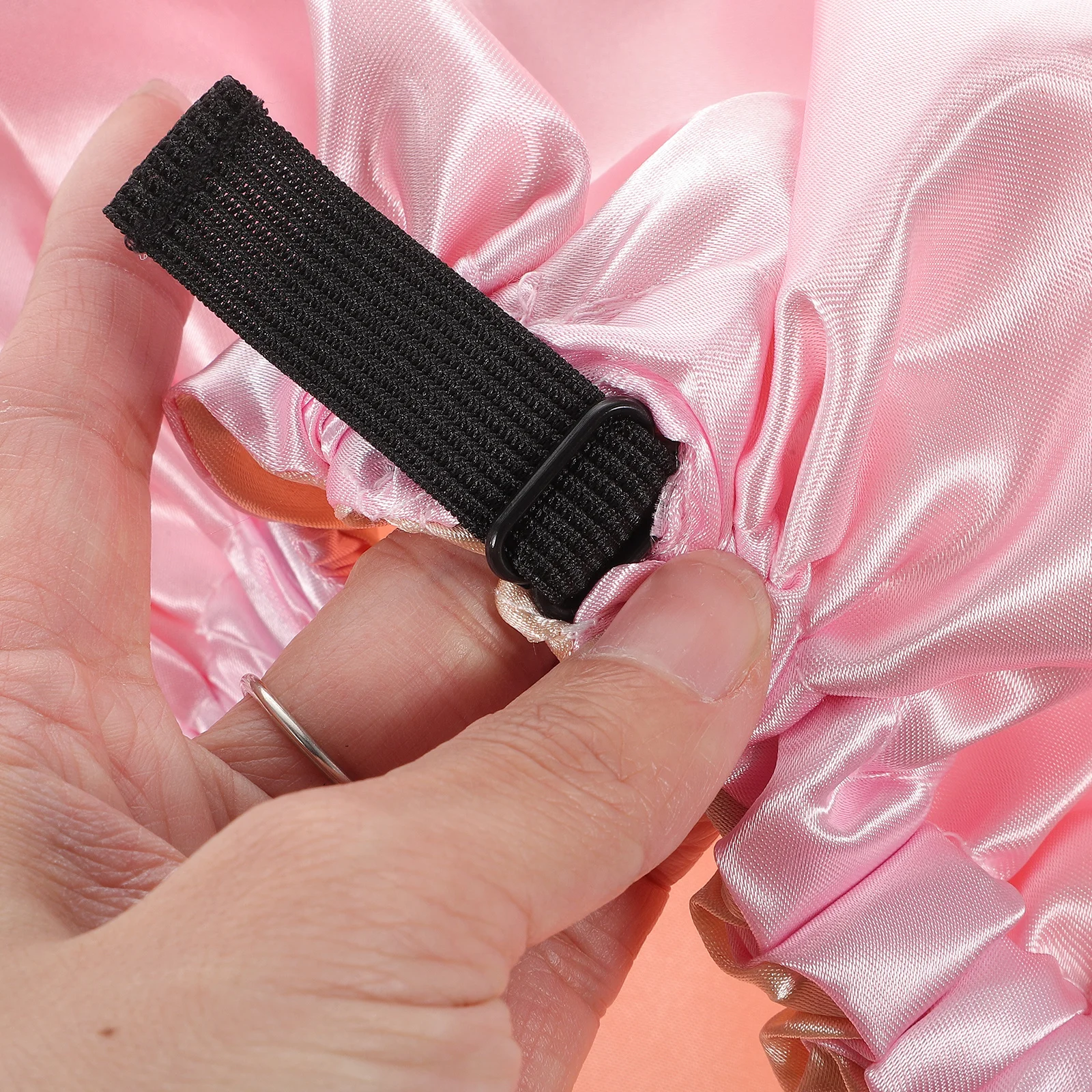 

2Pcs Sleeping Bonnet Satin Adjustable Hair Cap Cap Prevent Hair Breakage for Women Elastic Shower Caps