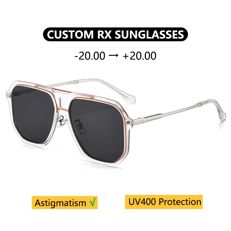 

Progressive Prescription Glasses Sunglasses Aviator Reading Glasses and Sunglasses in One Astigmatism Myopia Glasses Sunglasses
