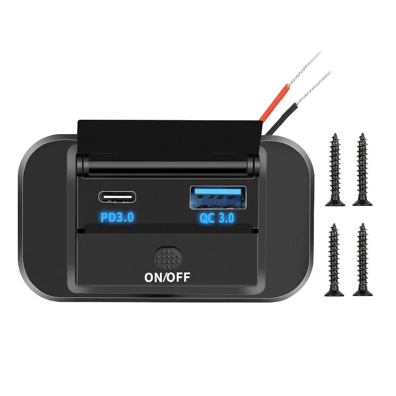 شاحن سيارة صغير، شاحن سريع متعدد الوظائف لتعديل السيارات #4