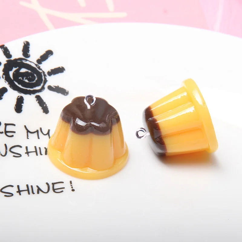 10Pcs Simulation Jelly Kawaii Food Resin Charms for Jewelry Making Accessories DIY Pendant Earrings Keychain Necklace Decoration
