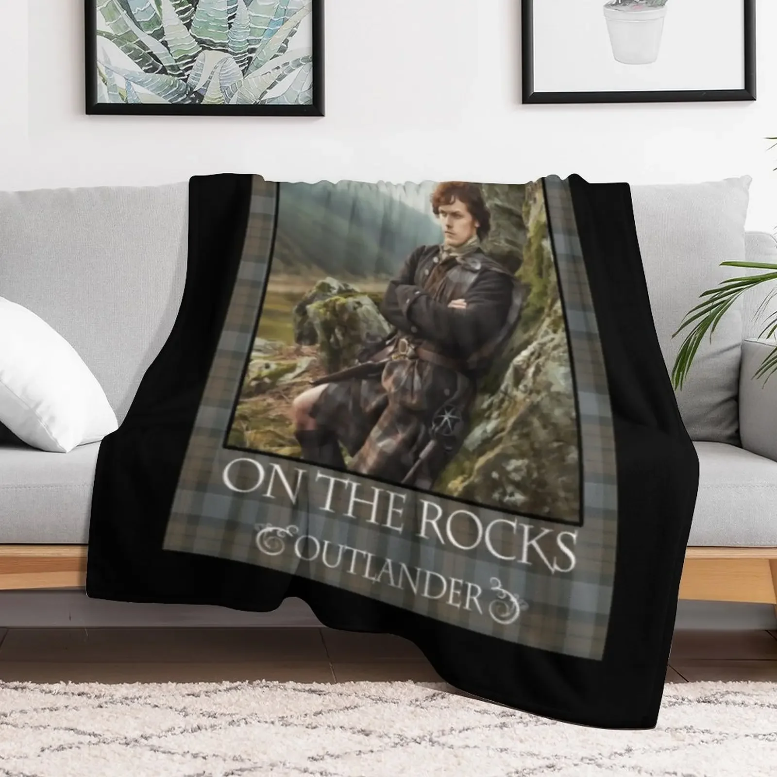 Outlander On Starz T-ShirtI'd Like a Scotch on the Rocks Throw Blanket Extra Large Throw Flannel Blankets