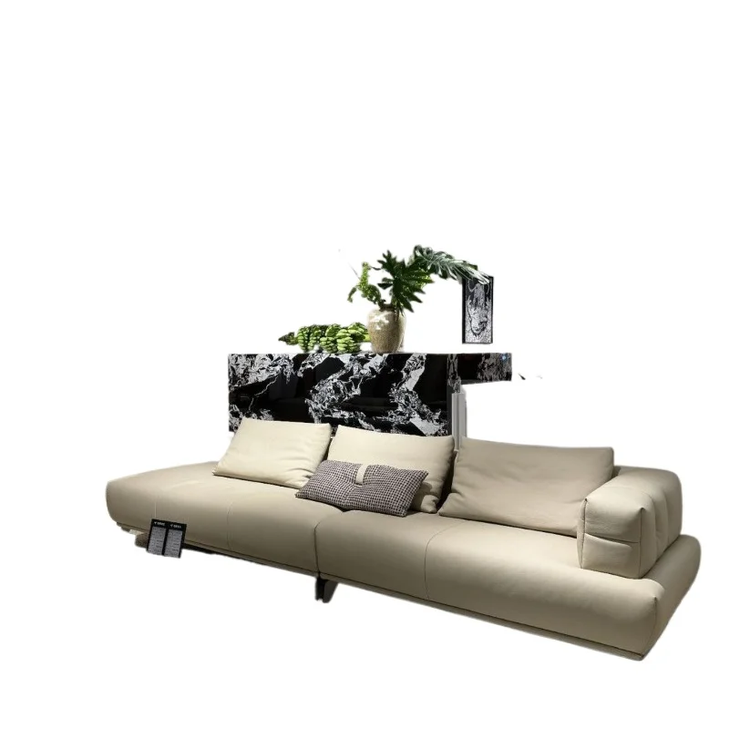 Minimalist first-layer cowhide combination sofa Modern simple sofa