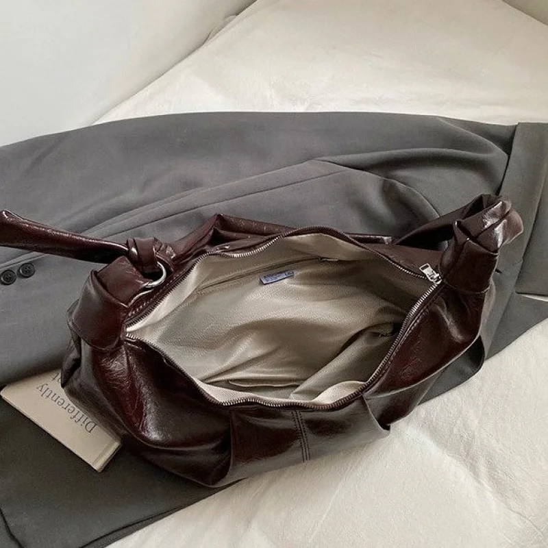 

Fashionable Luxury Brand Leather Women's Shoulder Bag Elegant Classic Paris Chic Lining Trendy Vintage Bag​