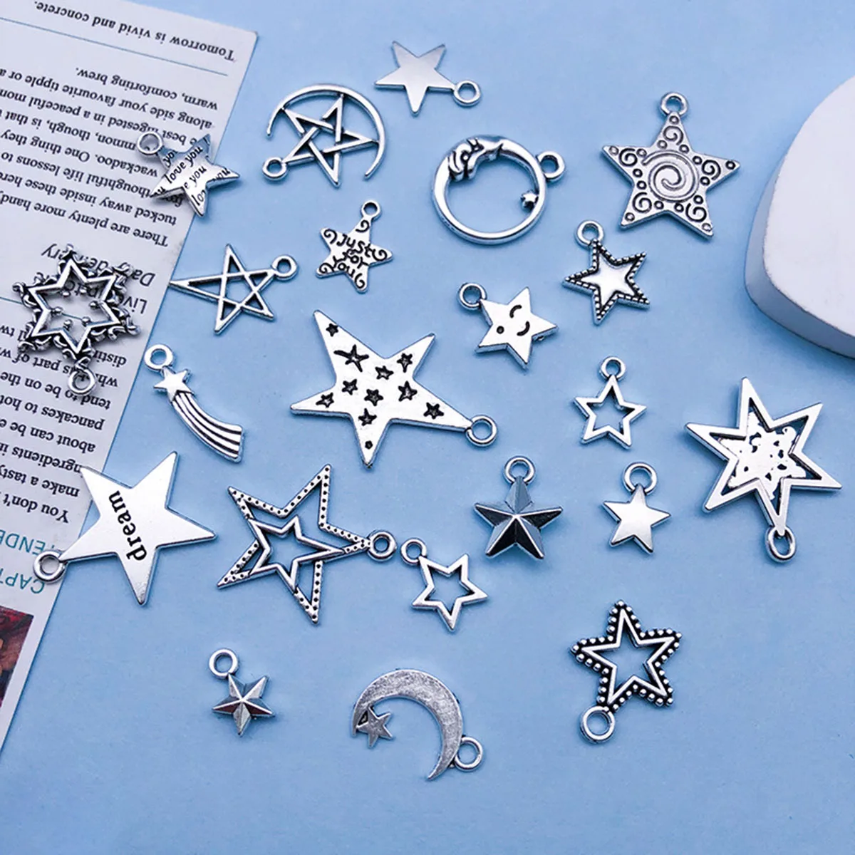 Ciondoli per barche con timone di ancoraggio argentato antico Pendenti di navigazione con bussola per forniture di braccialetti fai-da-te Accessori per la creazione di gioielli