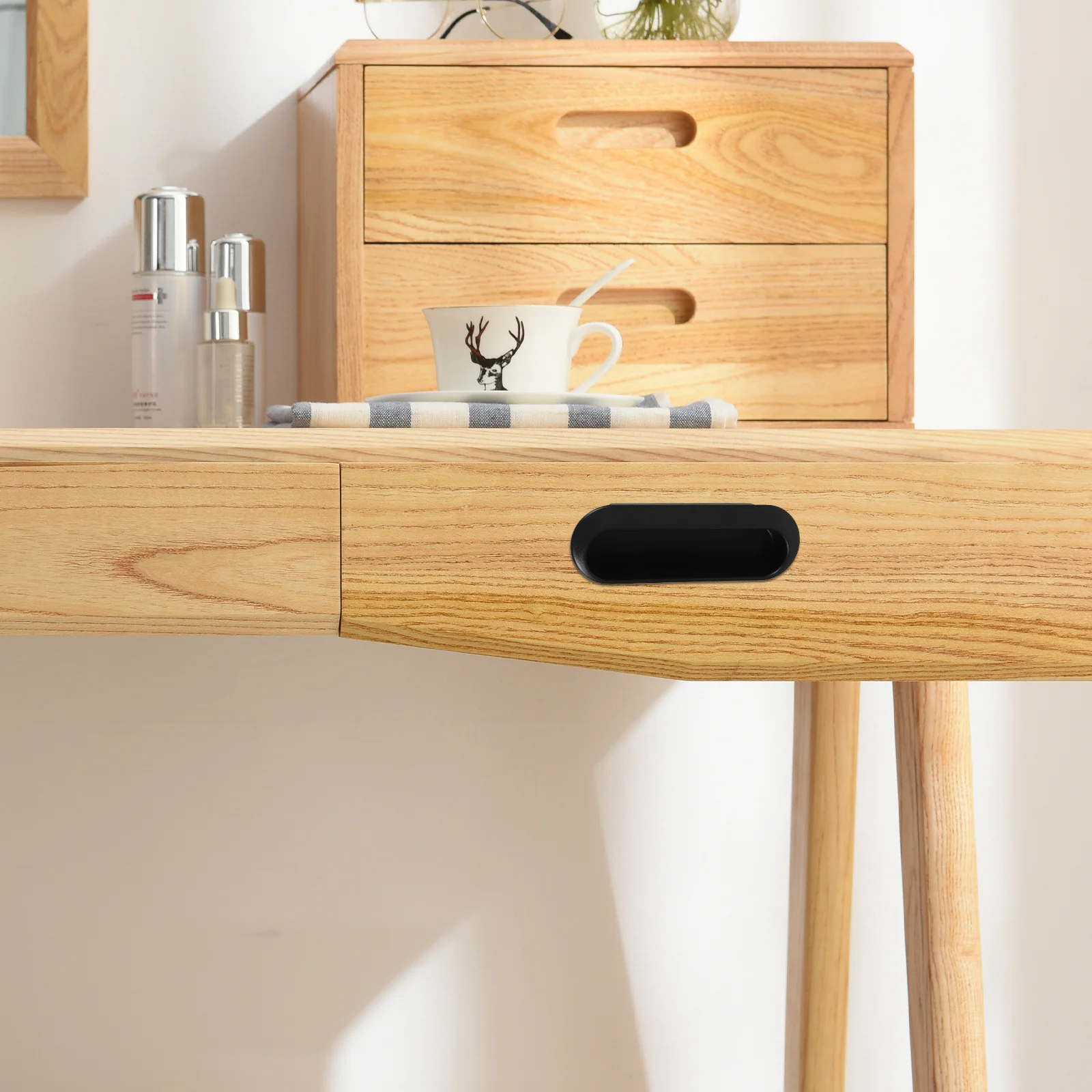 

10Pcs Plastic Recessed Handles for Metal Cabinets Sliding Doors Modern Minimalist Design Easy Installation Versatile