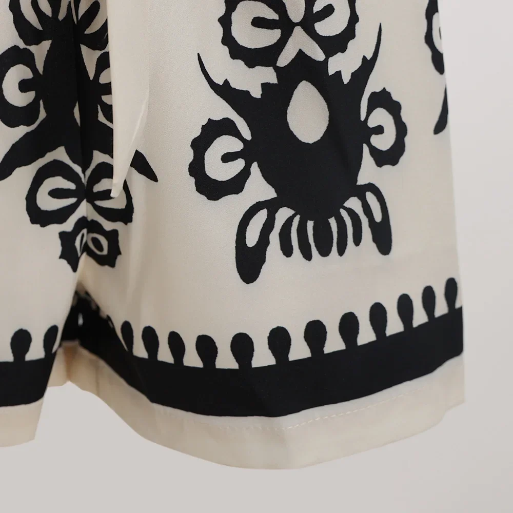 Shorts Summer K-Style Fashion Graphic Print Bowknot High Waist Y2k Mini Shorts For Women