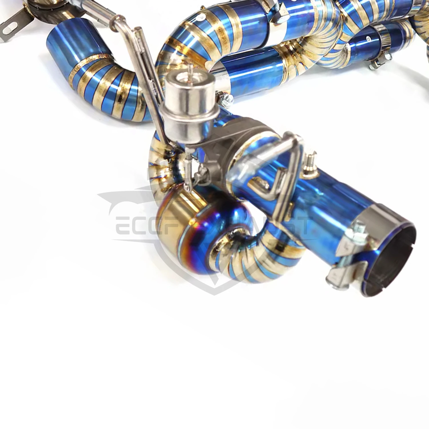 عادم صمام رياضي من التيتانيوم لسيارة فيراري F8 تريبوتو 3.9T أداء صوت قوي #4