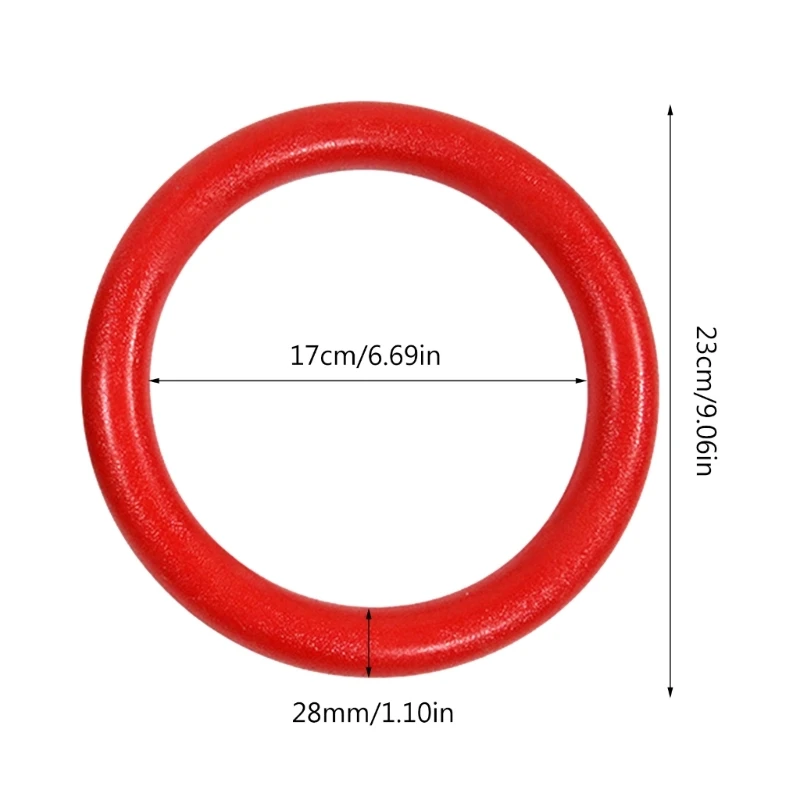 Durable Fitness Rings Nonslip Gymnastics Ring Strength Workout Training Pull Up Rings for Homes, Gym, and School Use 24BD