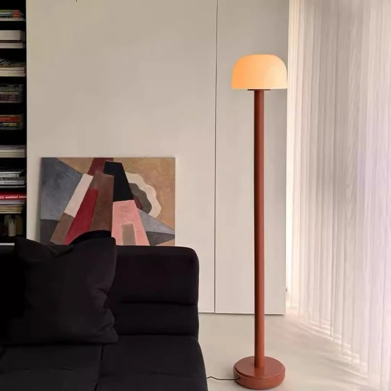 View summer floor lamp European and American style living room sofa corner study bedroom bedside soft vertical minimalist senio