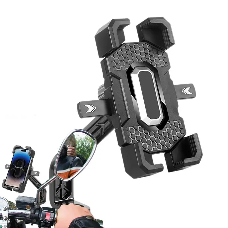 

Handlebar Cell Phone Mount Motorcycle Rotatable Handlebar Phone Bracket Safe Riding Navigation Phone Calls Vlogging Phone Holder