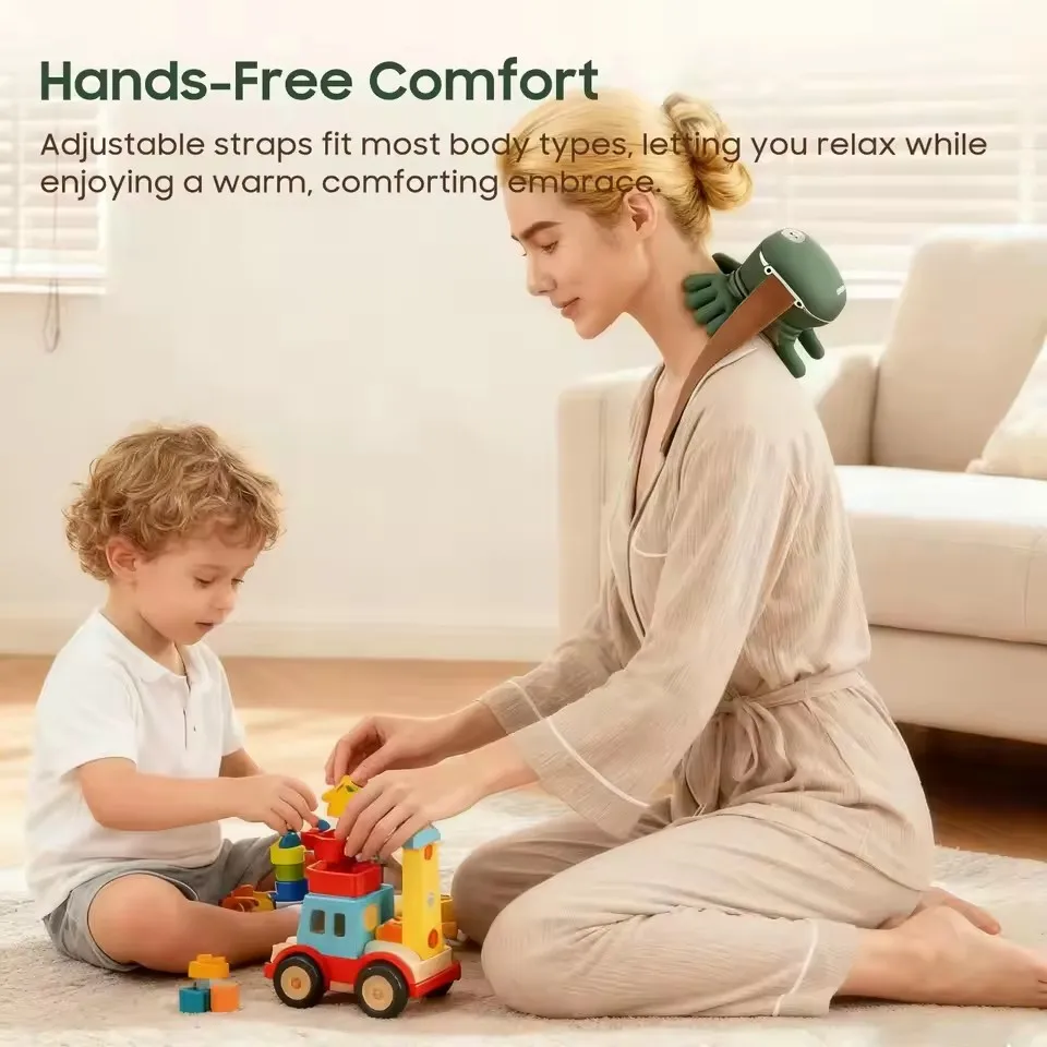 لاسلكي بيونيك إصبع الرقبة الكتف مدلك الرقبة عنق الرحم شبه منحرف العجن تدليك شال فرش السيارات الرقبة مدلك #3