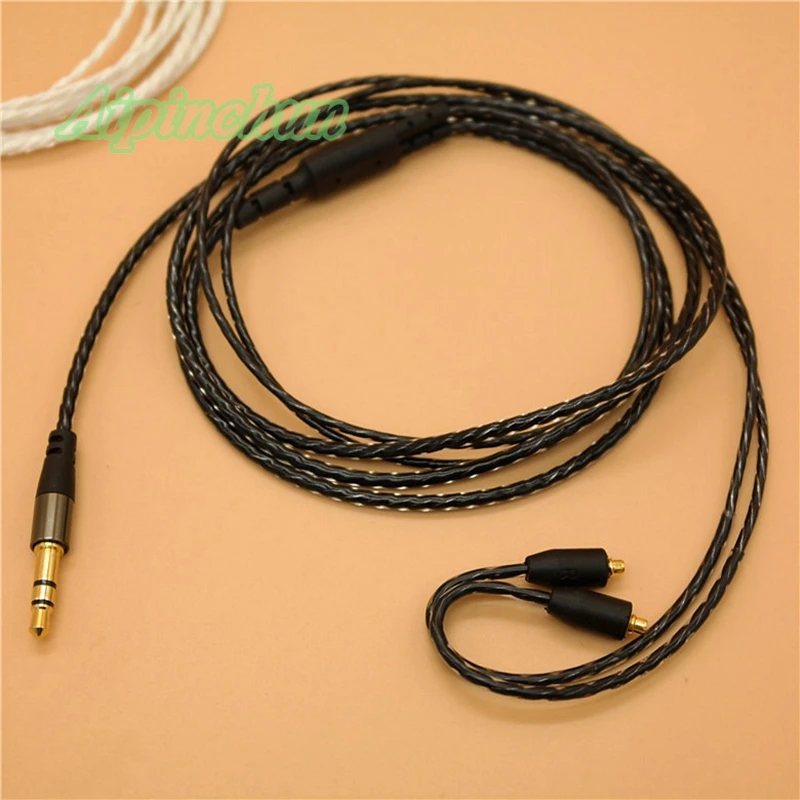 Aipinchun 3.5mm Jack MMCX Earphone Cable Replacement for Shure SE215 SE535 SE846 SE425 SE315 for Westone W60 W50 W40 Headphones