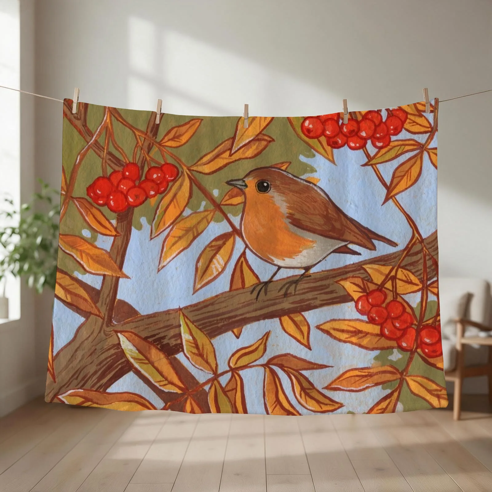 Robin and Rowan Throw Blanket couch cozy soft plush fuzzy picnic outdoor blanket