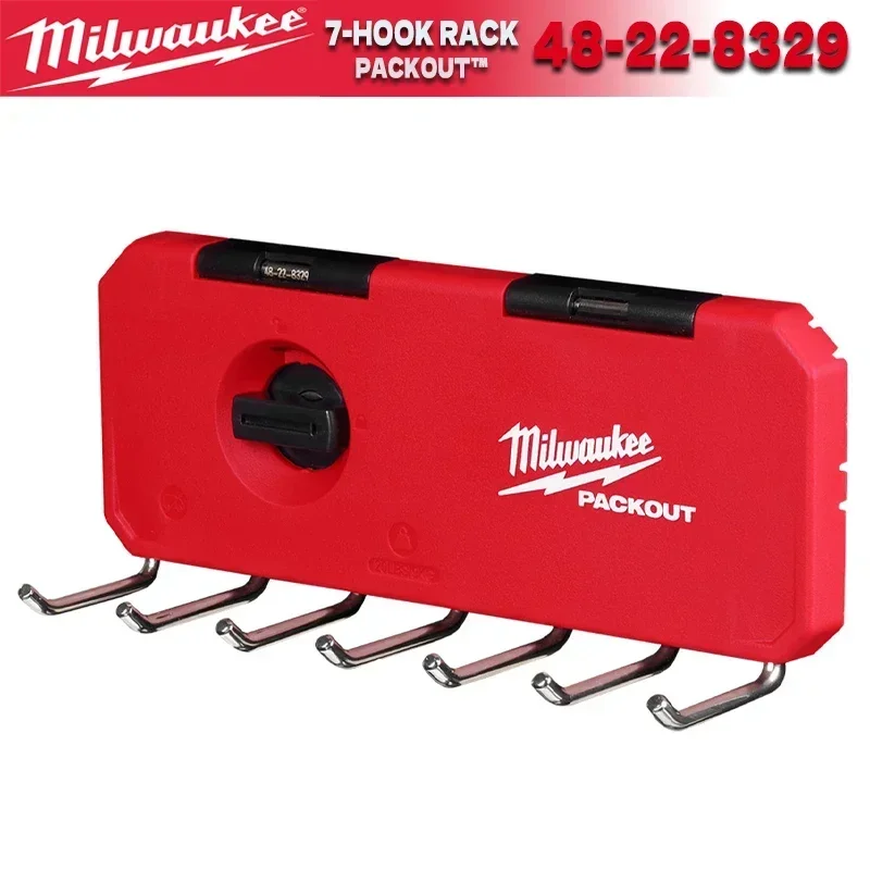 Milwaukee PACKOUT Long Hook 7-pins Load Exhibition Wall Mounted Tool Attachments MILWAUKEE Tools 48-22-8329