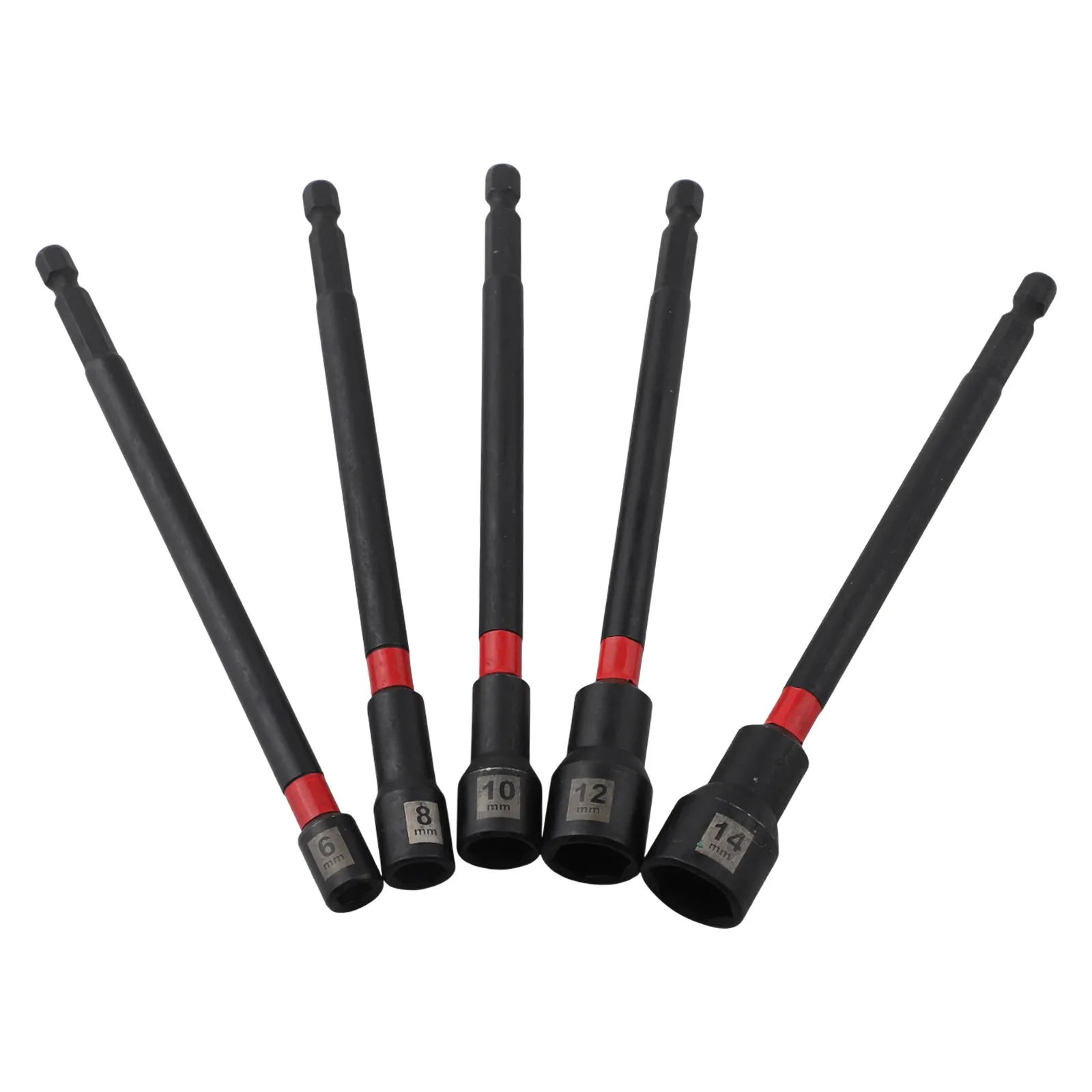 1pc 6/8/10/12/14mm Magnetic Long Nut Driver Hex Socket Adapter For Woodworking Power Tool Accessories