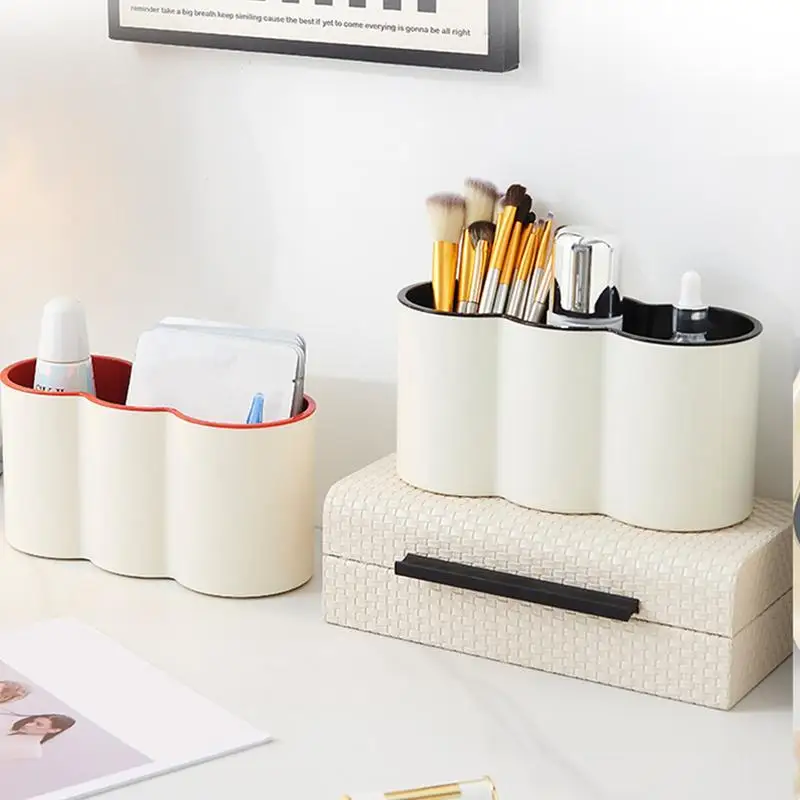 Настольный органайзер, стационарный держатель для хранения с дистанционным управлением, настольный держатель для ручек и карандашей для кистей для макияжа и пульта дистанционного управления